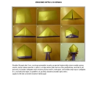 Izradimo mitru u osam koraka – origami